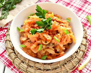 Капустная солянка с грибами