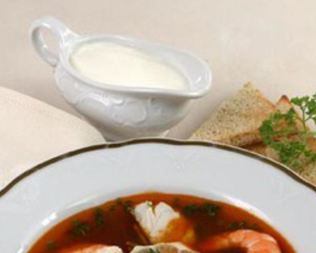 Солянка рыбная с креветками