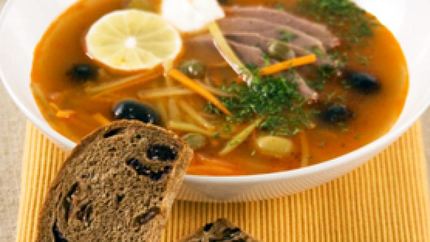 Солянка с гусем