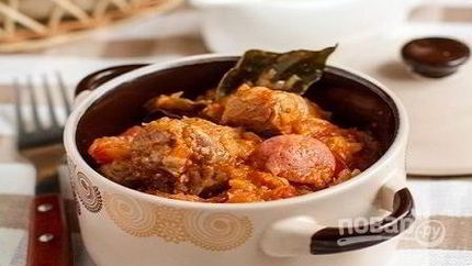 Солянка с капустой и мясом