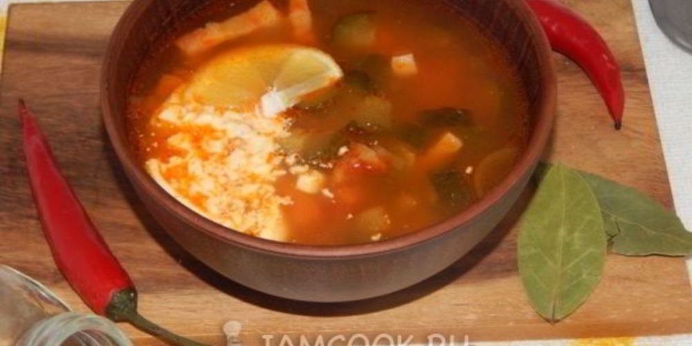 Рецепт солянки сборной мясной классической