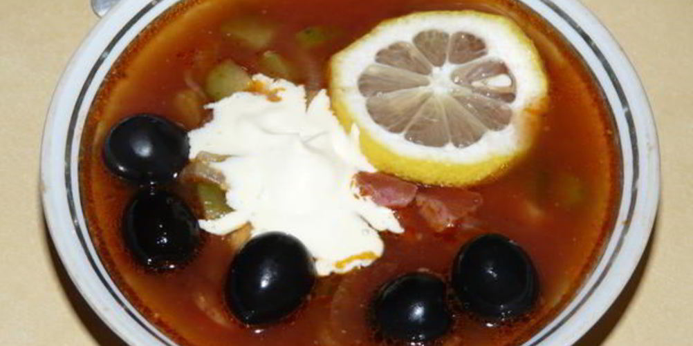 Рецепт солянки сборной мясной