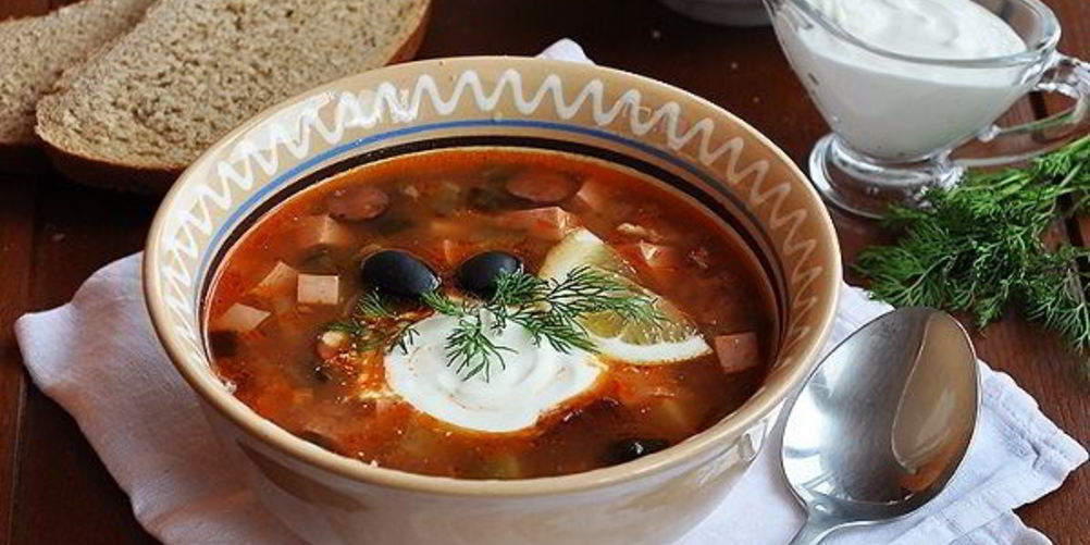 Рецепт супа-солянки мясная