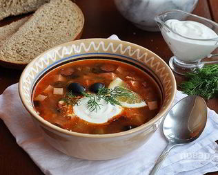 Суп-солянка мясная