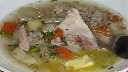 Суп гречневый с курицей