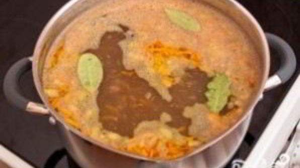 суп гречневый с курицей