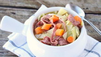 Суп из капусты с мясом