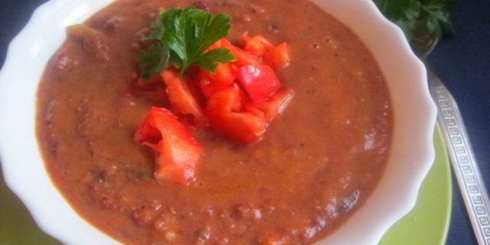 Рецепт супа из красной фасоли и томатов