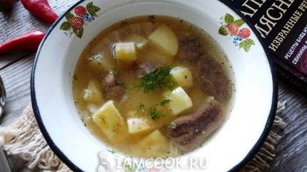 Суп из оленины