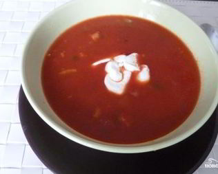 Суп из томатного сока
