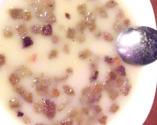 Белый суп-пюре по-баварски