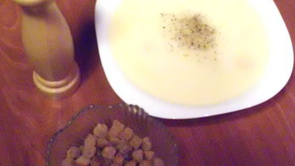 белый суп-пюре по-баварски