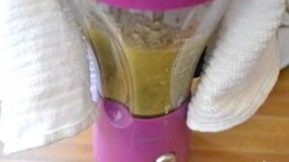 гороховый суп-пюре с беконом и картофелем