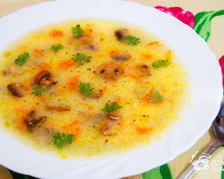 Картофельный суп-пюре с грибами