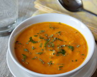 Холодный морковный суп-пюре