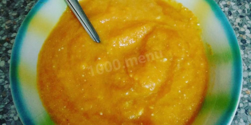 Рецепт морковна-тыквенного суп-пюре