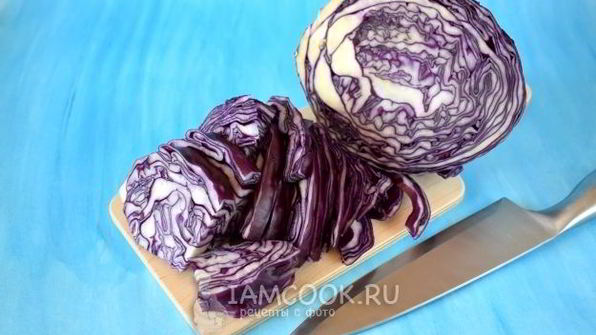 постный суп-пюре из красной капусты