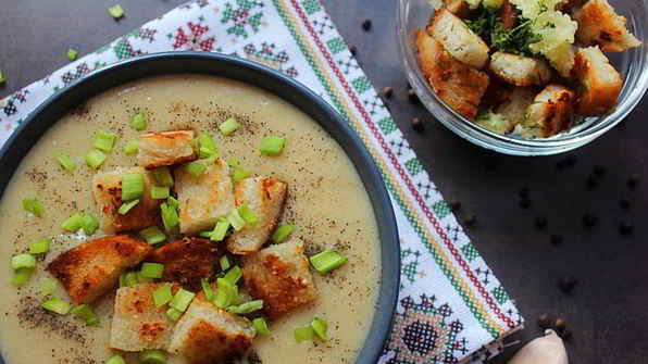 сливочно-чесночный суп-пюре