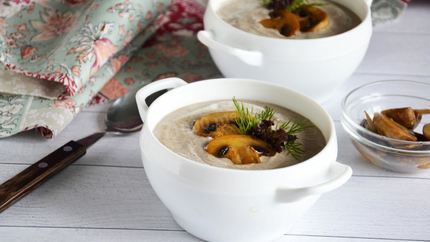 Суп пюре грибной со сливками