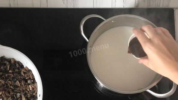 суп пюре грибной со сливками