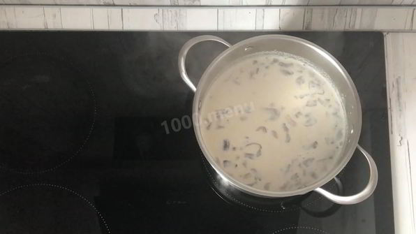 суп пюре грибной со сливками