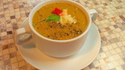 Суп-пюре из баклажанов