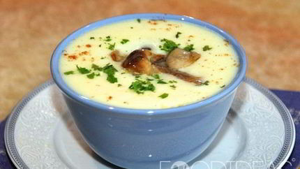 Суп-пюре из белых грибов