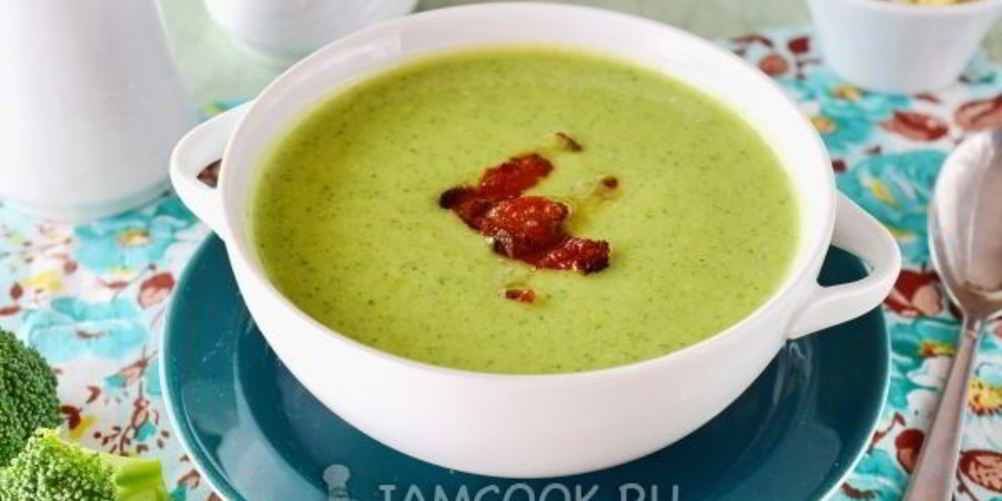 Рецепт супа-пюре из брокколи со сливками