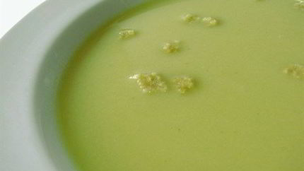 Суп-пюре из крапивы и черемши