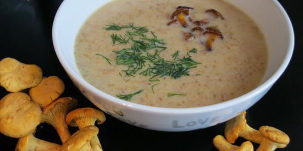 Рецепт супа-пюре из лисичек