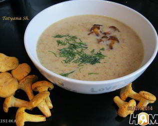 Суп-пюре из лисичек