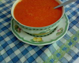 Суп-пюре из помидоров