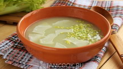 Суп-пюре из сельдерея