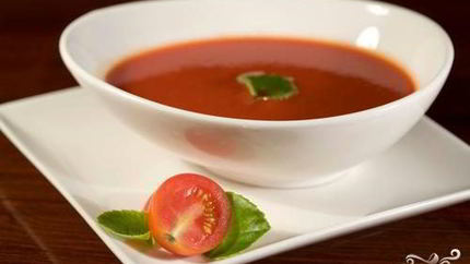 Суп-пюре из свежих помидоров