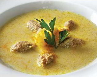 Суп-пюре картофельный с клецками