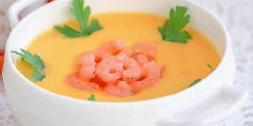 Рецепт супа-пюре с креветками