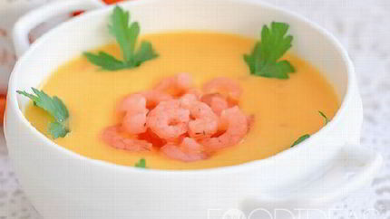 Суп-пюре с креветками