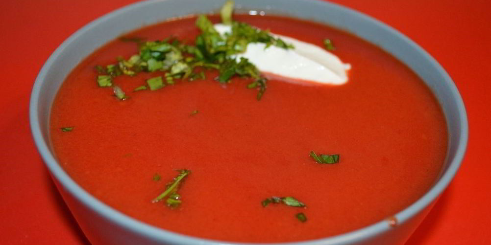 Рецепт вегетерианского пряного свекольного супа-пюре