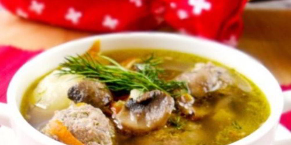 Рецепт супа с грибами и фасолью