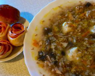 Суп с картофельными клецками