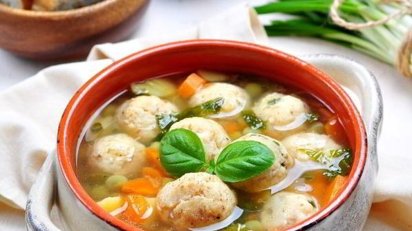 суп с рыбными фрикадельками