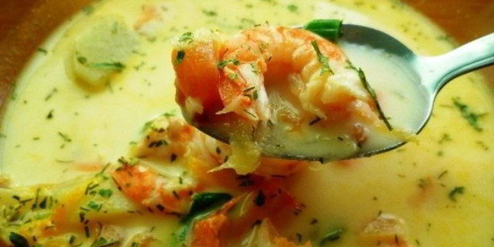 Рецепт супа сливочного с креветками в мультиварке
