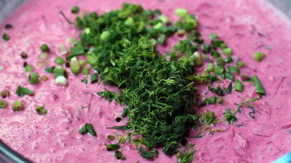 свекольник на кефире