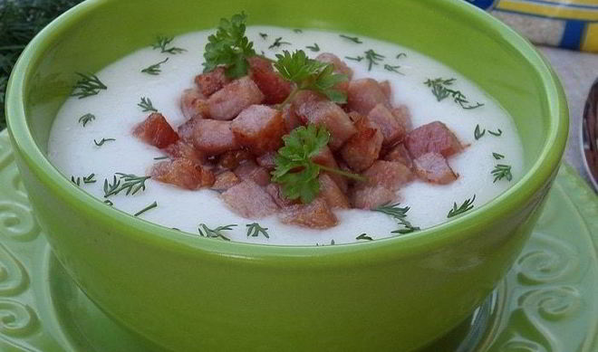 Рисово-сырный суп-пюре