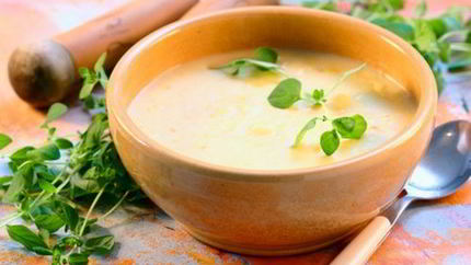 Сырный домашний суп