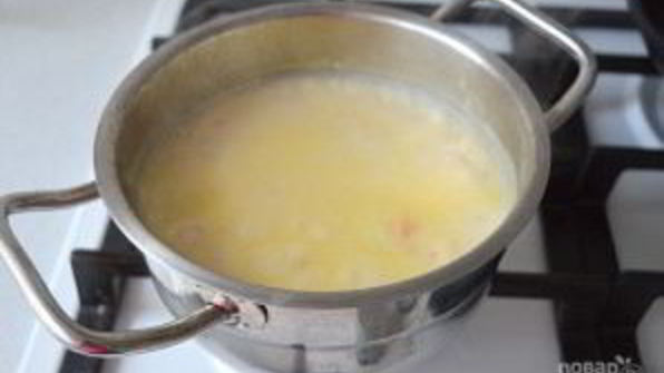 сырный крем-суп с креветками