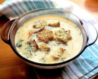 Сырный суп по-французски с курицей