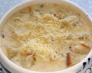 Сырный суп-пюре