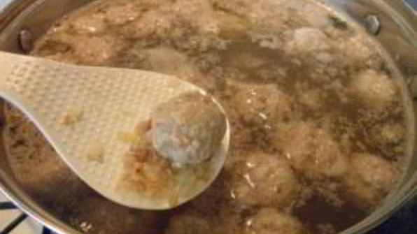 сырный суп с фрикадельками