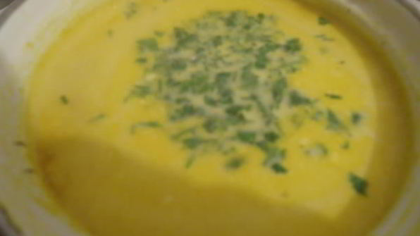 сырный суп с горошком